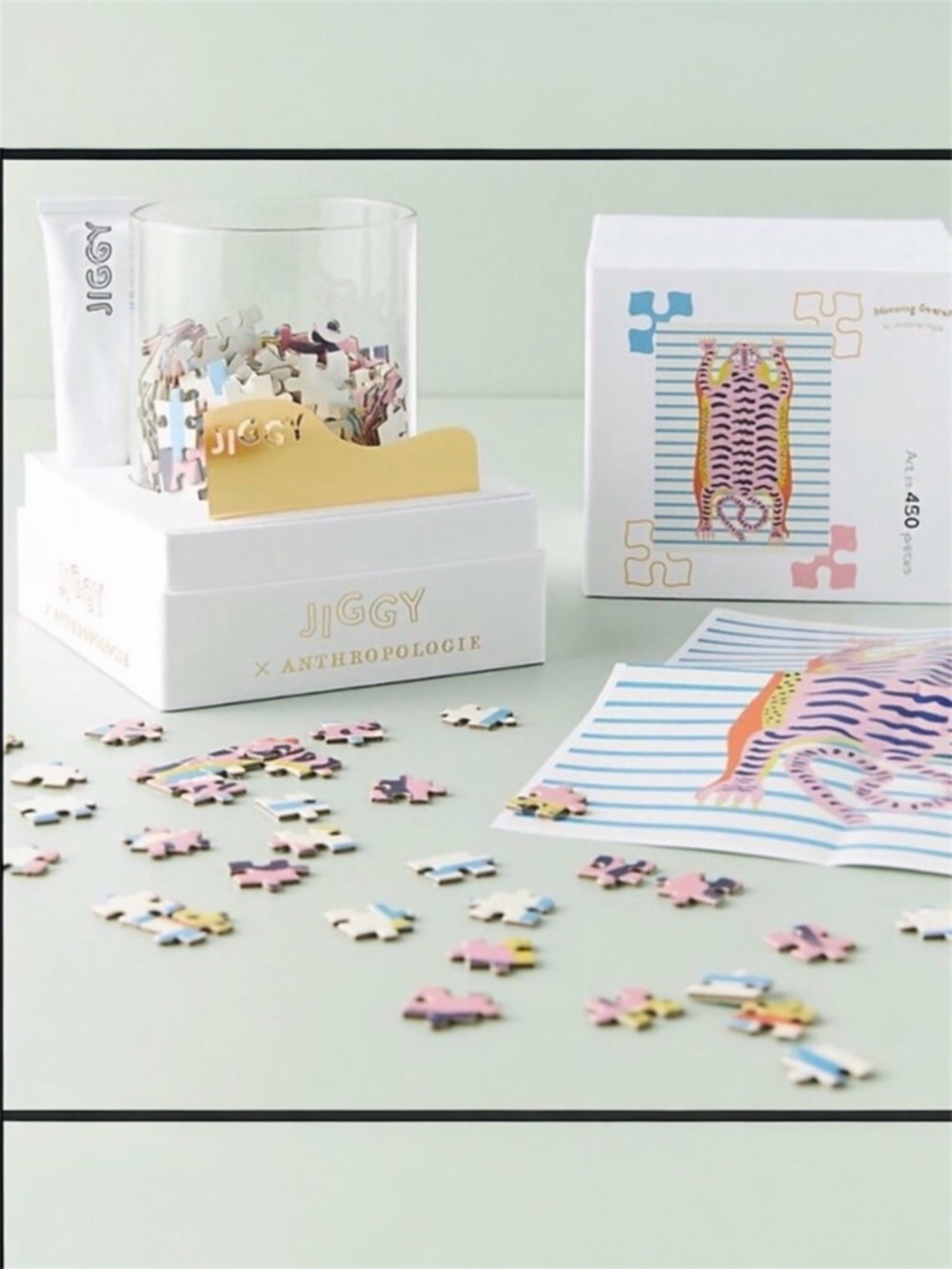 Jiggy x Anthropologie Puzzle and Glue Set in Morning Stretch